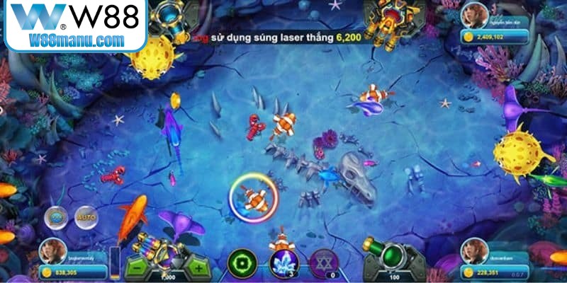 Các Loại Súng Bắn Cá - Đánh Giá Khả Năng Sát Thương 19 Game thủ W88 nên ưu tiên dùng loại đạn mạnh và căn chỉnh bắn chuẩn
